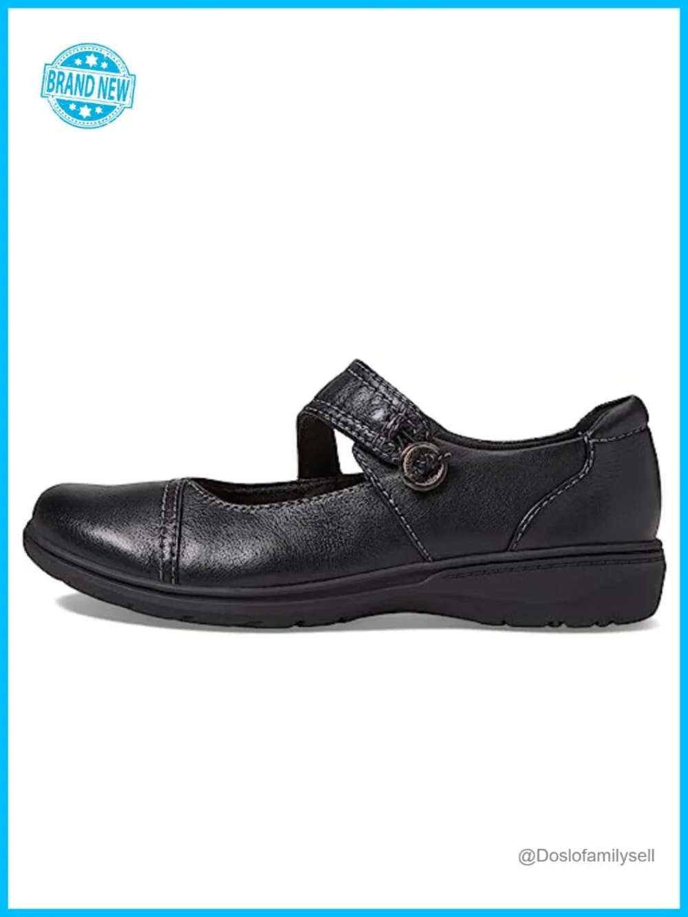 Clarks Carleigh Jane Leather Mary Jane Flats Comfort Casual